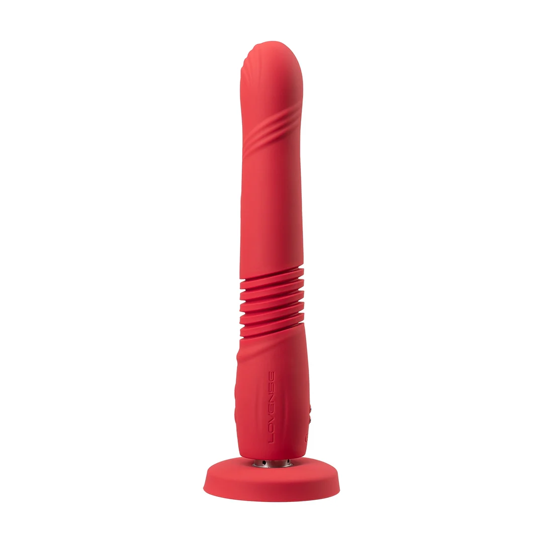 Vibrator | appgesteuerte Stoßbewegung und Vibration | Lovense, rot Lovense – Bild 4