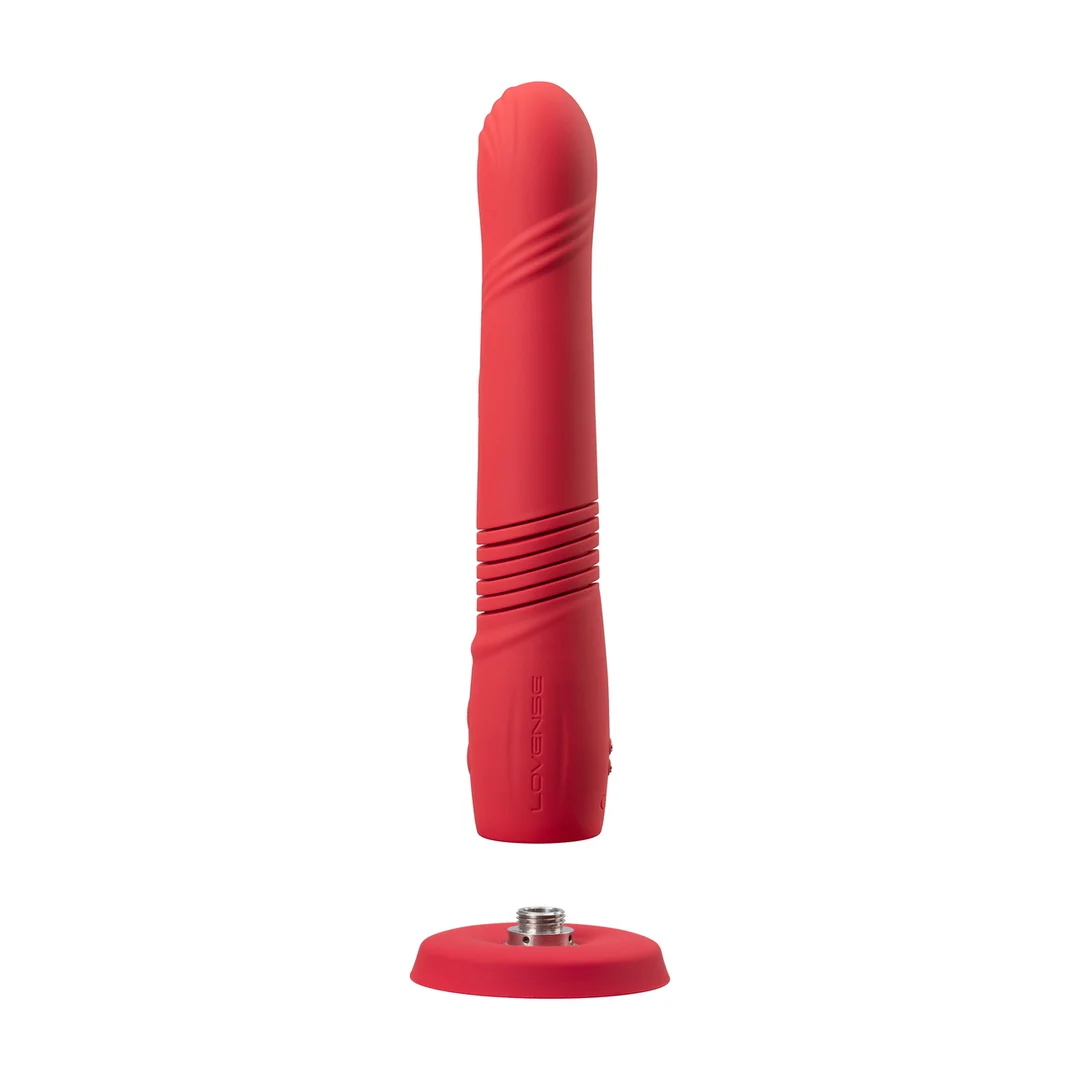 Vibrator | appgesteuerte Stoßbewegung und Vibration | Lovense, rot Lovense – Bild 5