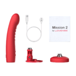 Vibrator – Touch Sense mit Saugnapf, freihändig – Lovense rot Lovense – Bild 5