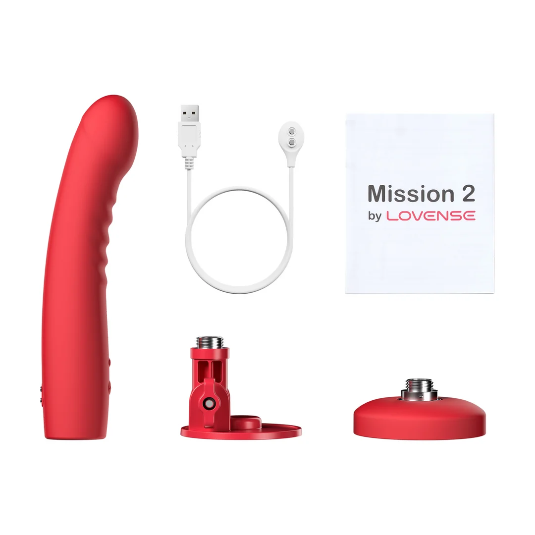 Vibrator – Touch Sense mit Saugnapf, freihändig – Lovense rot Lovense – Bild 5