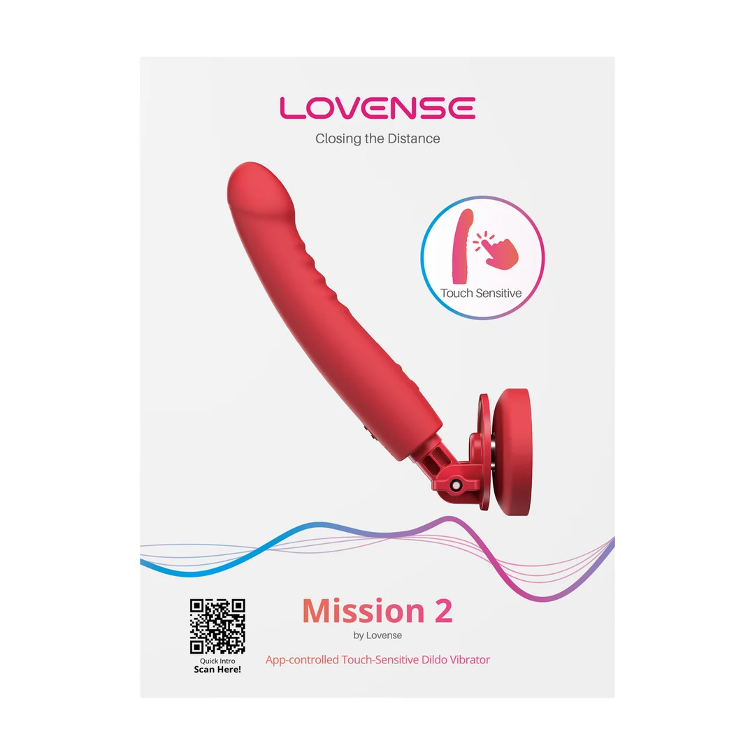 6972677430401-2 Vibrator – Touch Sense mit Saugnapf, freihändig – Lovense rot Lovense – Bild 1