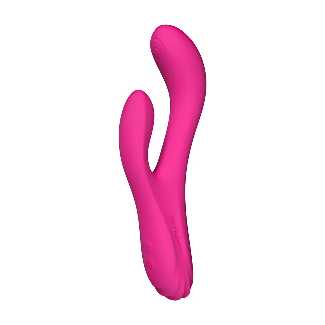 Rabbit Vibrator mit Oszillation, Wärmefunktion und Fernbedienung – Lovense, pink Lovense – Bild 6