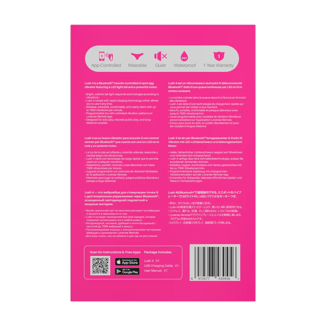 Vibrierendes Ei mit App Steuerung zur G Punkt Stimulation, Lovense, rosa, Lovense – Bild 2