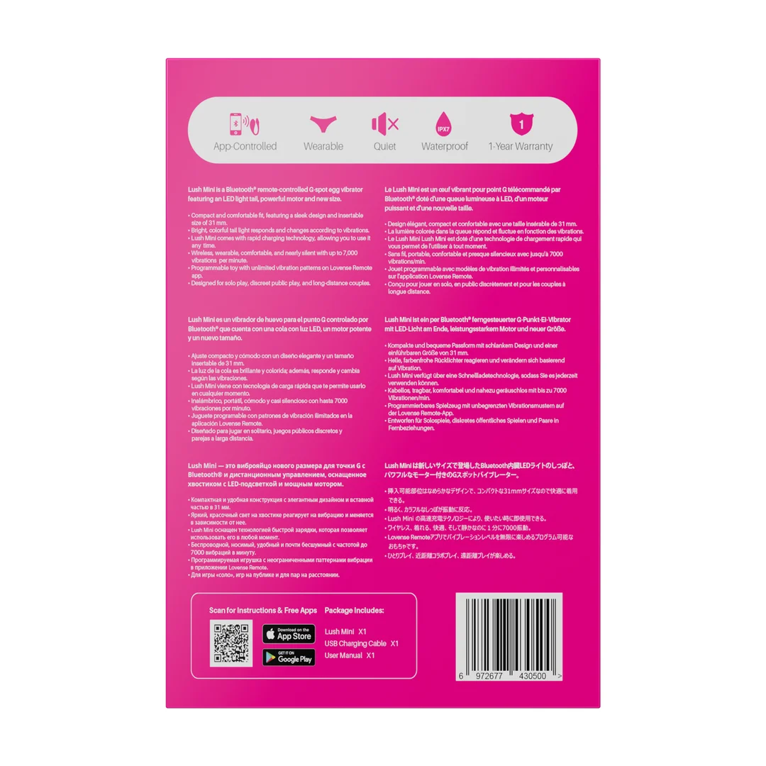 g Punkt Vibrator – appgesteuert und tragbar – Lovense rosa Lovense – Bild 3