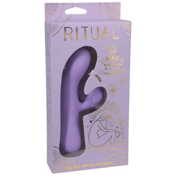 Aura aufladbarer Silikon Rabbit Vibrator