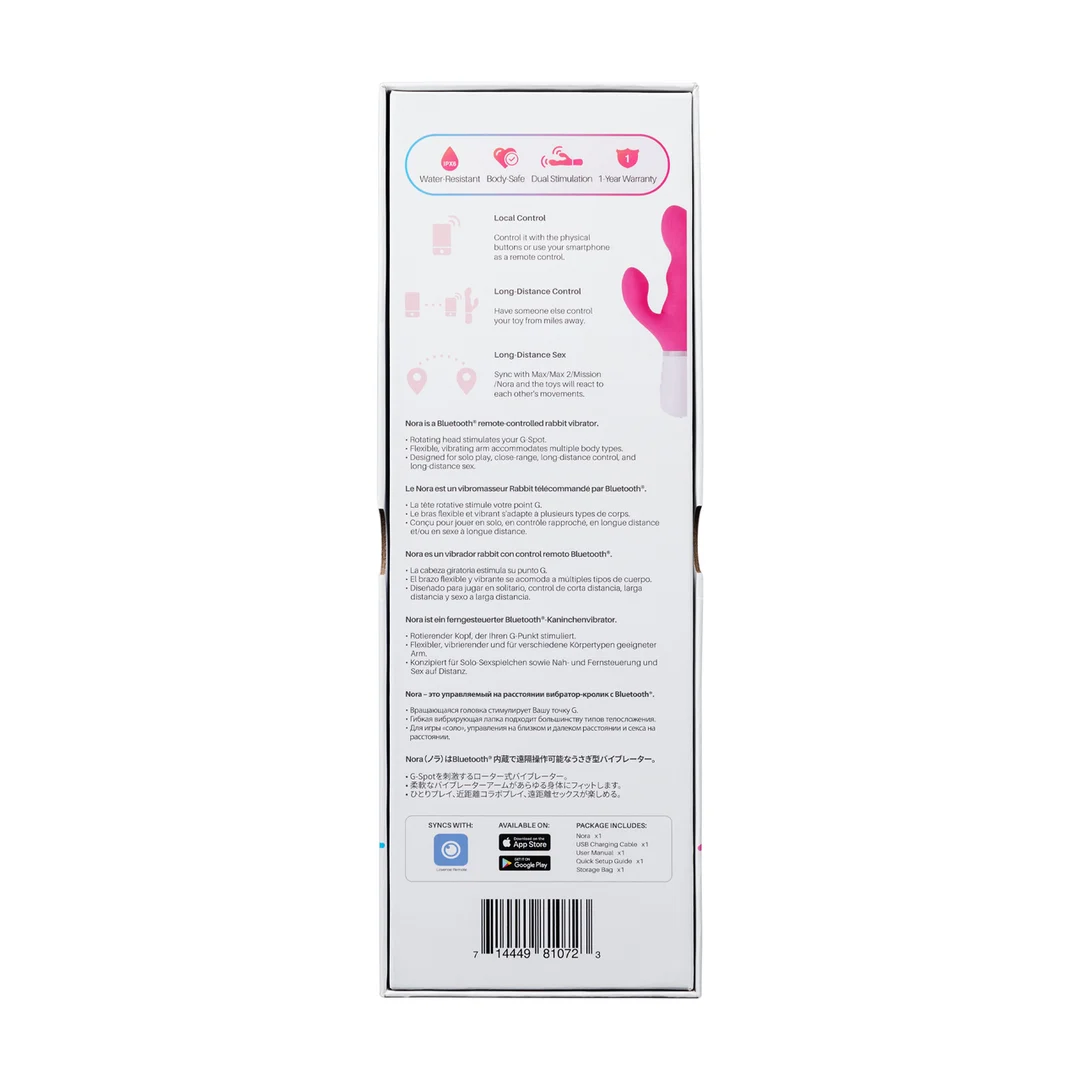 Rabbit Vibrator – Bluetooth Fernbedienung – Lovense Rosa Lovense – Bild 2