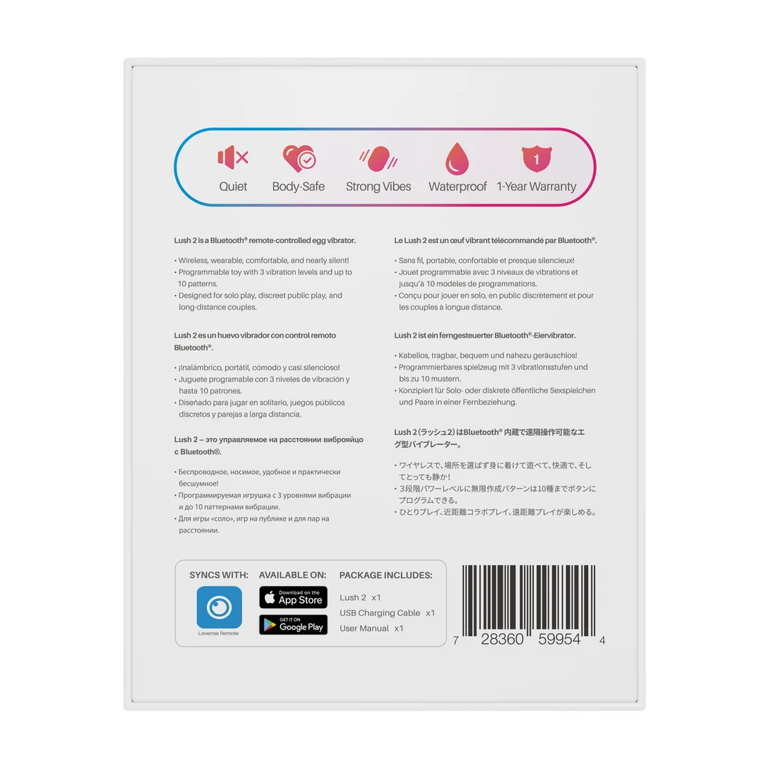 Vibrierendes Ei – Steuerung per App und tragbar – Lovense rosa Lovense – Bild 2