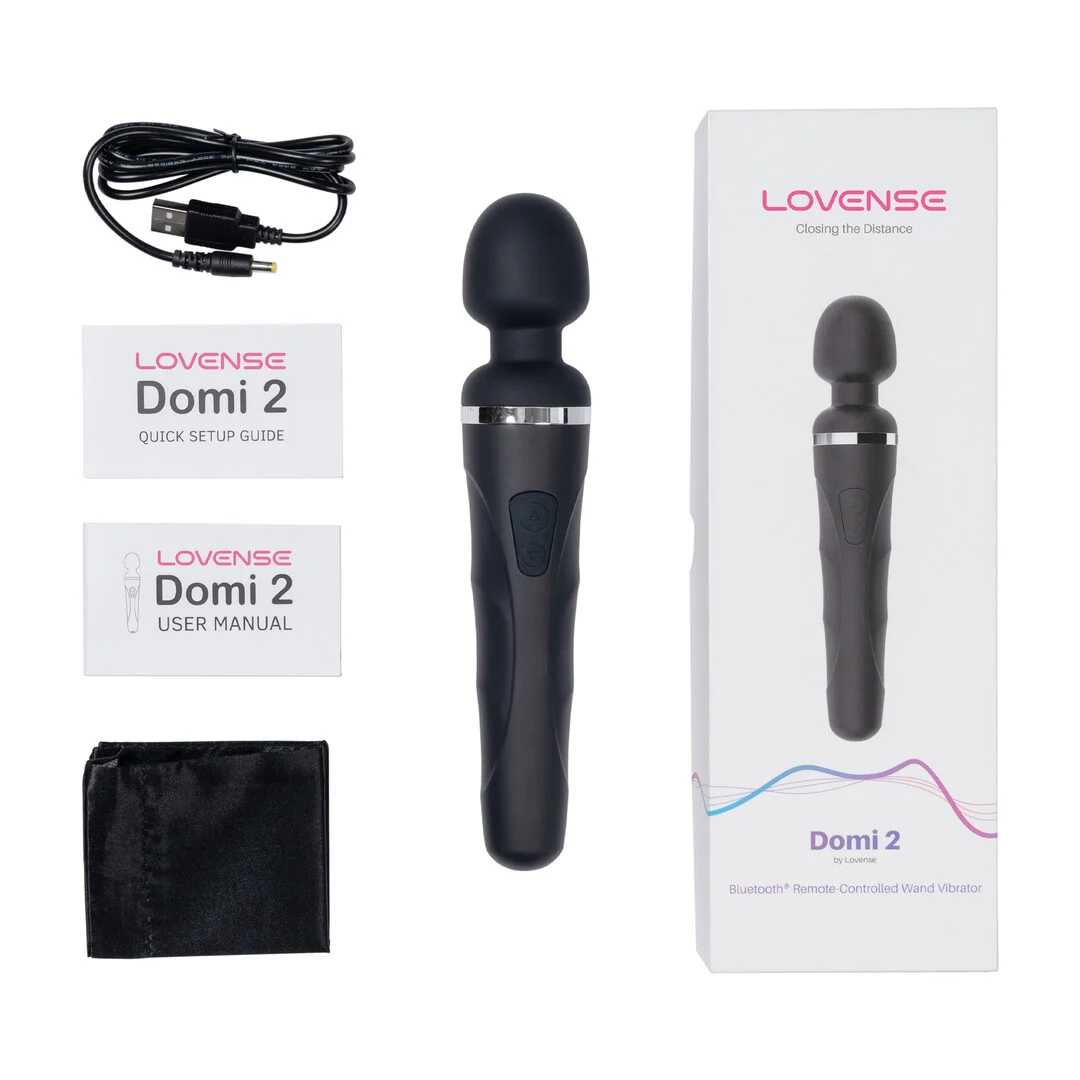 Wandvibrator mit Bluetooth App Steuerung – Lovense Domi 2 Schwarz Lovense – Bild 3