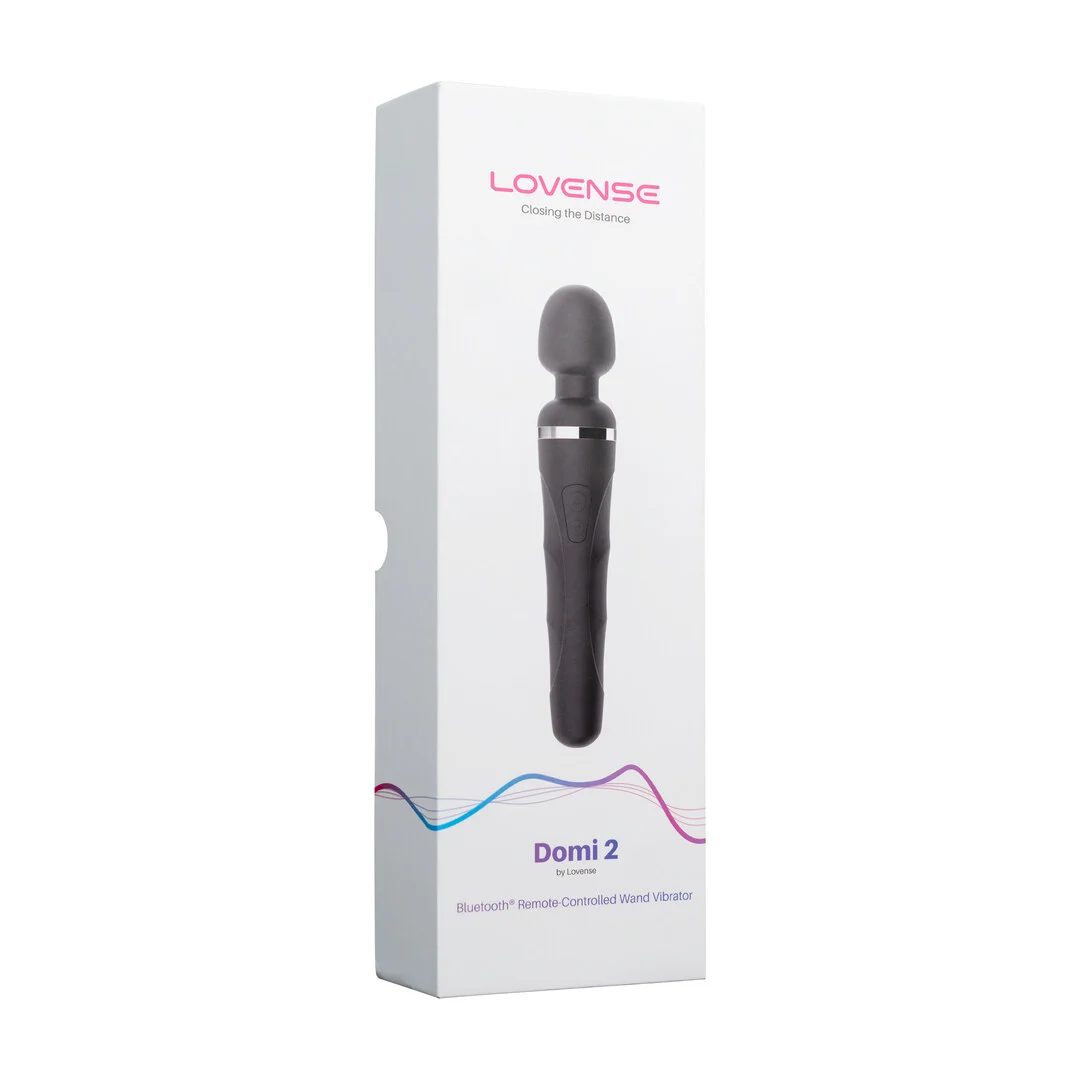 728360599674-2 Wandvibrator mit Bluetooth App Steuerung – Lovense Domi 2 Schwarz Lovense – Bild 1