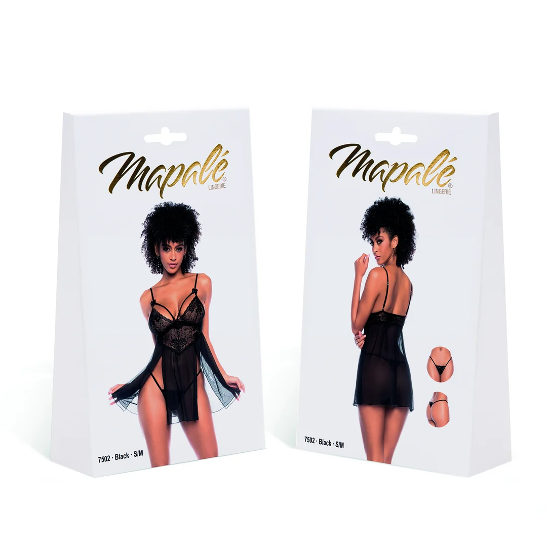 Mapalé Babydoll mit Blütenspitze – Bild 7