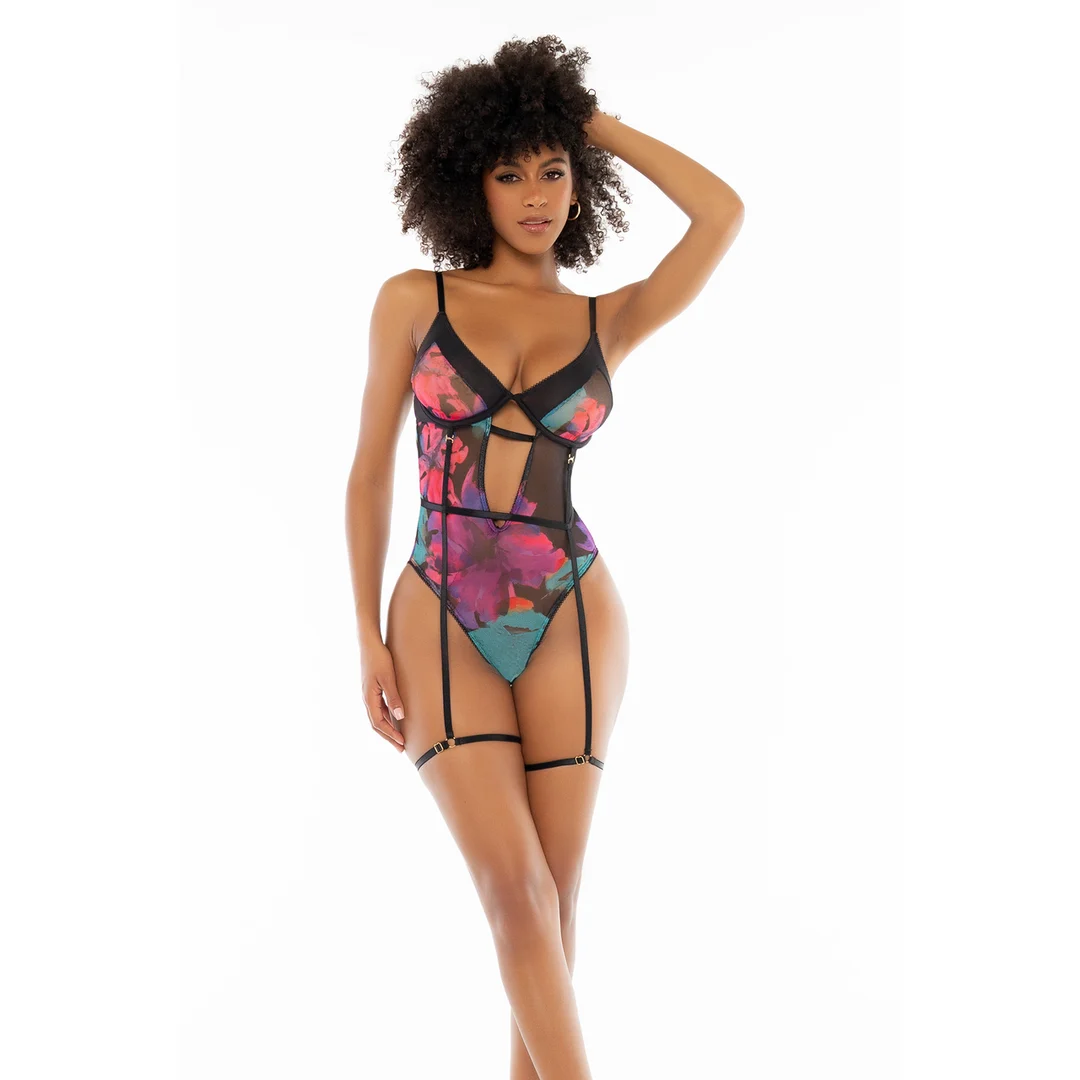 Mapalé Teddy mit schwarzem Traumblumenprint – Bild 16