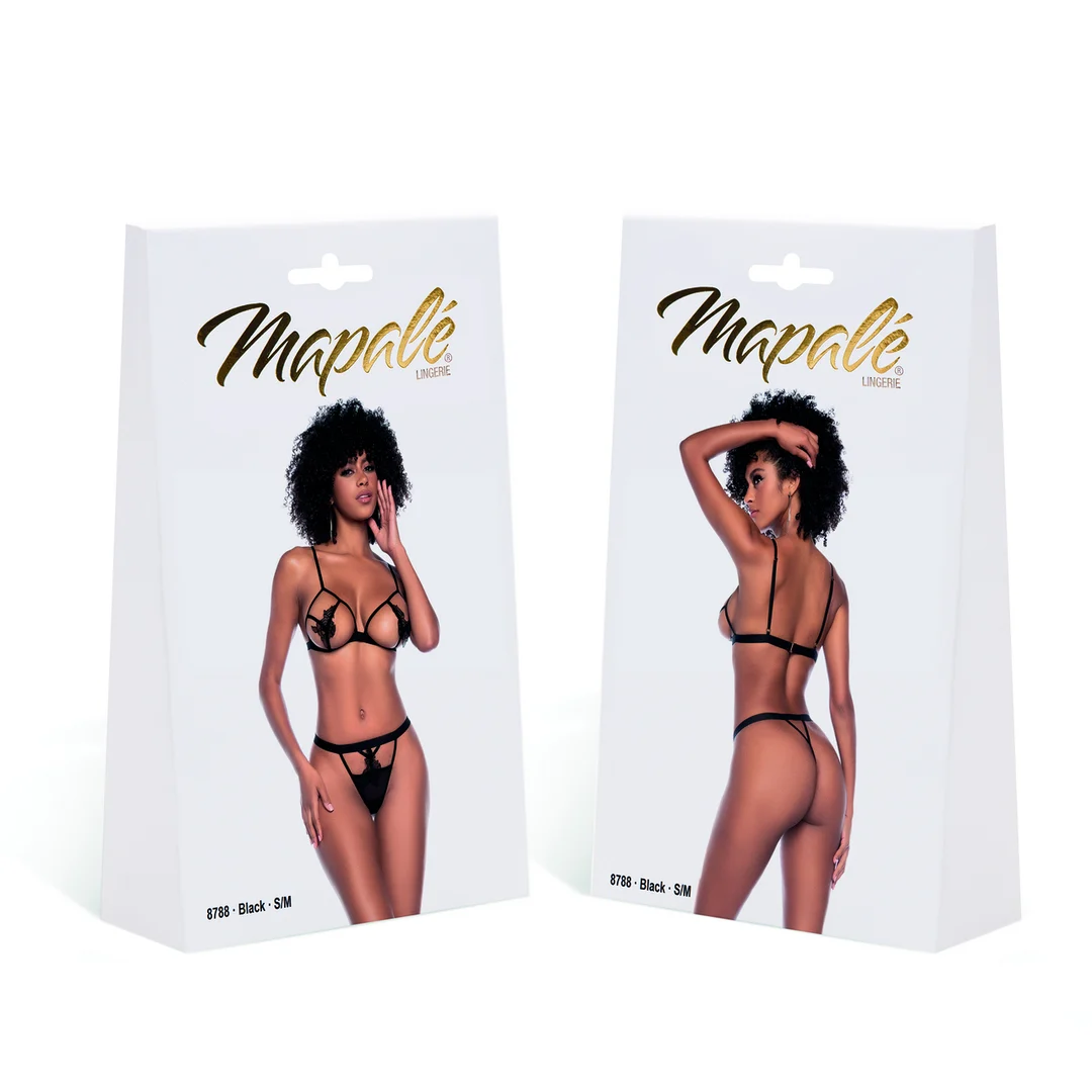 Lingerie Set mit offenem Cup und verführerischem String – LIN – Bild 8