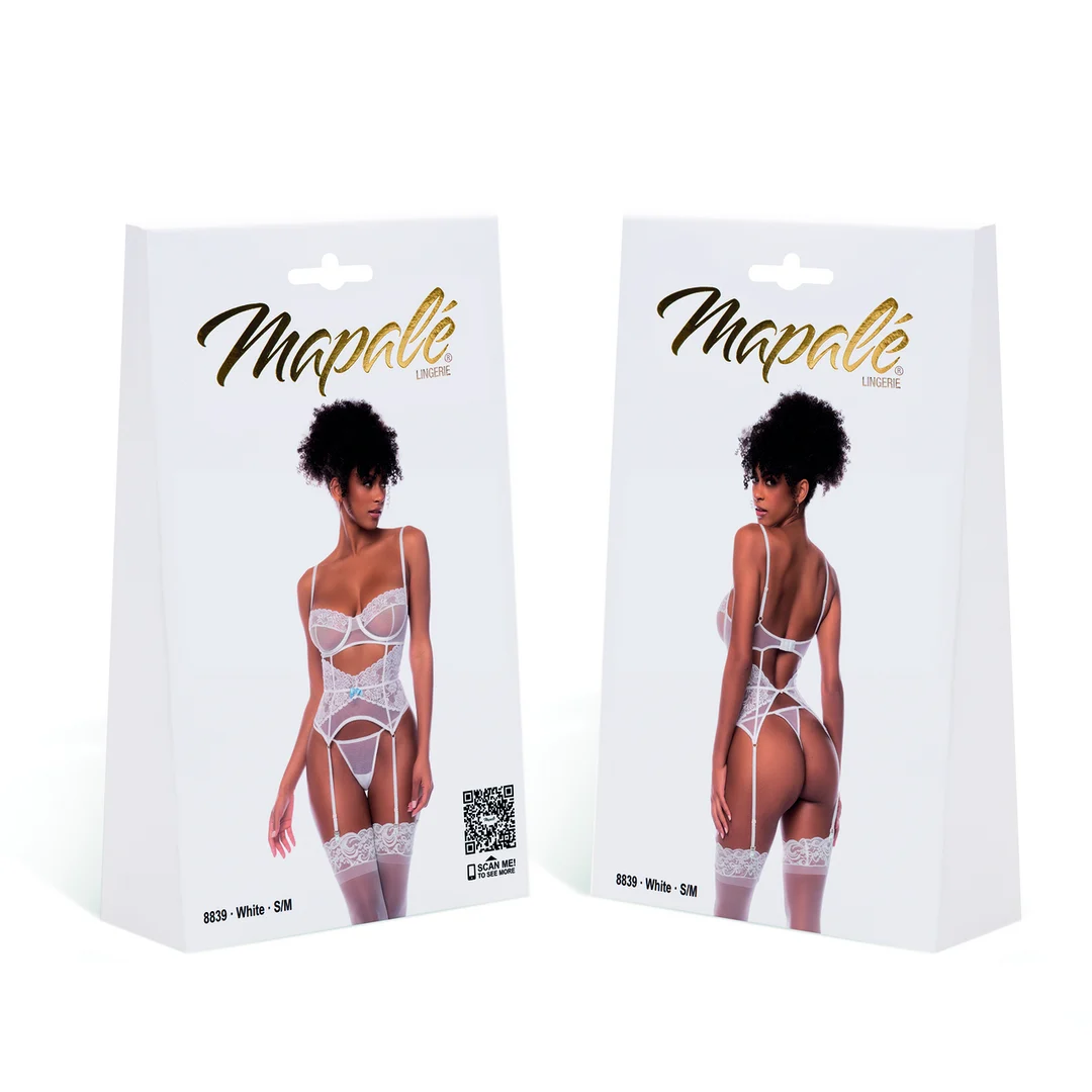 Korsett Set aus Spitze mit verführerischem Bustier für kurvige Silhouetten | SexyPlus – Bild 6