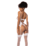 Korsett Set aus Spitze mit verführerischem Bustier für kurvige Silhouetten | SexyPlus – Bild 7