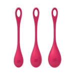 Kegelball Set mit sanfter Struktur – Yoni Power 1 - Kegel Ball Set - Rot – Bild 2