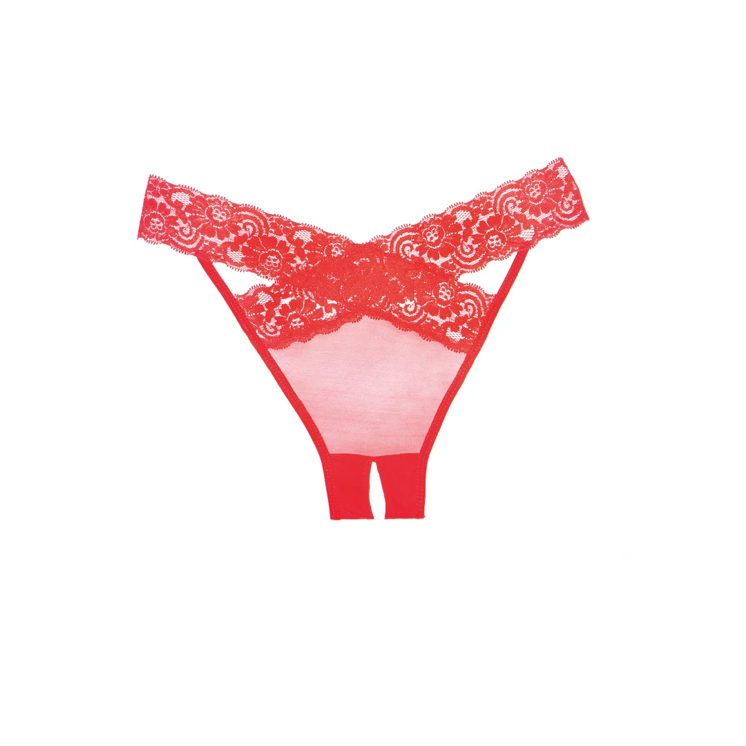 Allure Desire Slip mit offenem Schritt – Bild 7