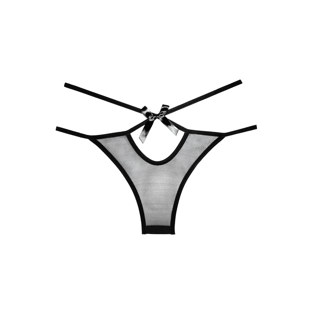 Durchsichtiger Slip mit Riemchen für einen verspielten Look – Naughty Vanilla – Bild 2