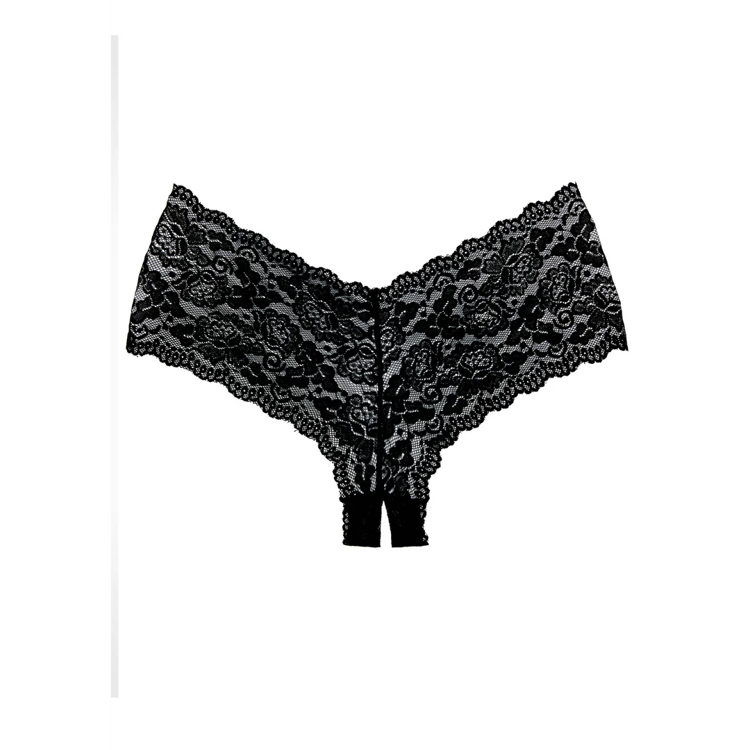 Candy Apple Slip aus Spitze mit offenem Schritt – Bild 9