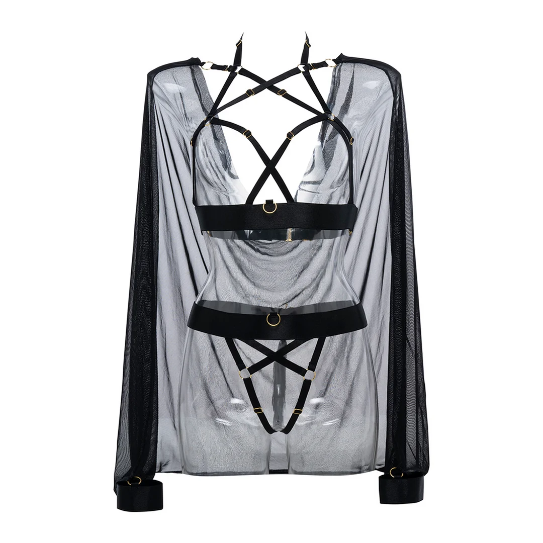 Sweet Little Lies Harness Set mit abnehmbarem Umhang – Bild 4