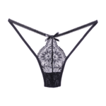 Allure Spitzenstring Schwarz – Bild 2