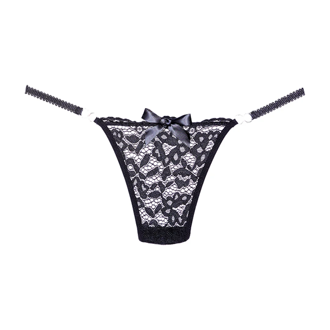 Allure schwarzer Spitzenstring – Bild 2