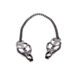 Monarch Noir schwarze Brustwarzenklemmen mit Kette – Bild 3
