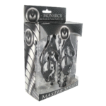 Monarch Noir schwarze Brustwarzenklemmen mit Kette