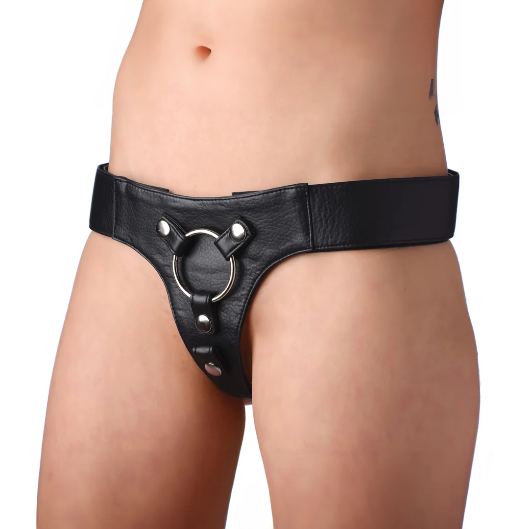 Strap on mit verstellbarem Gurt – Breiter Gürtel Strap on Harness – Bild 2