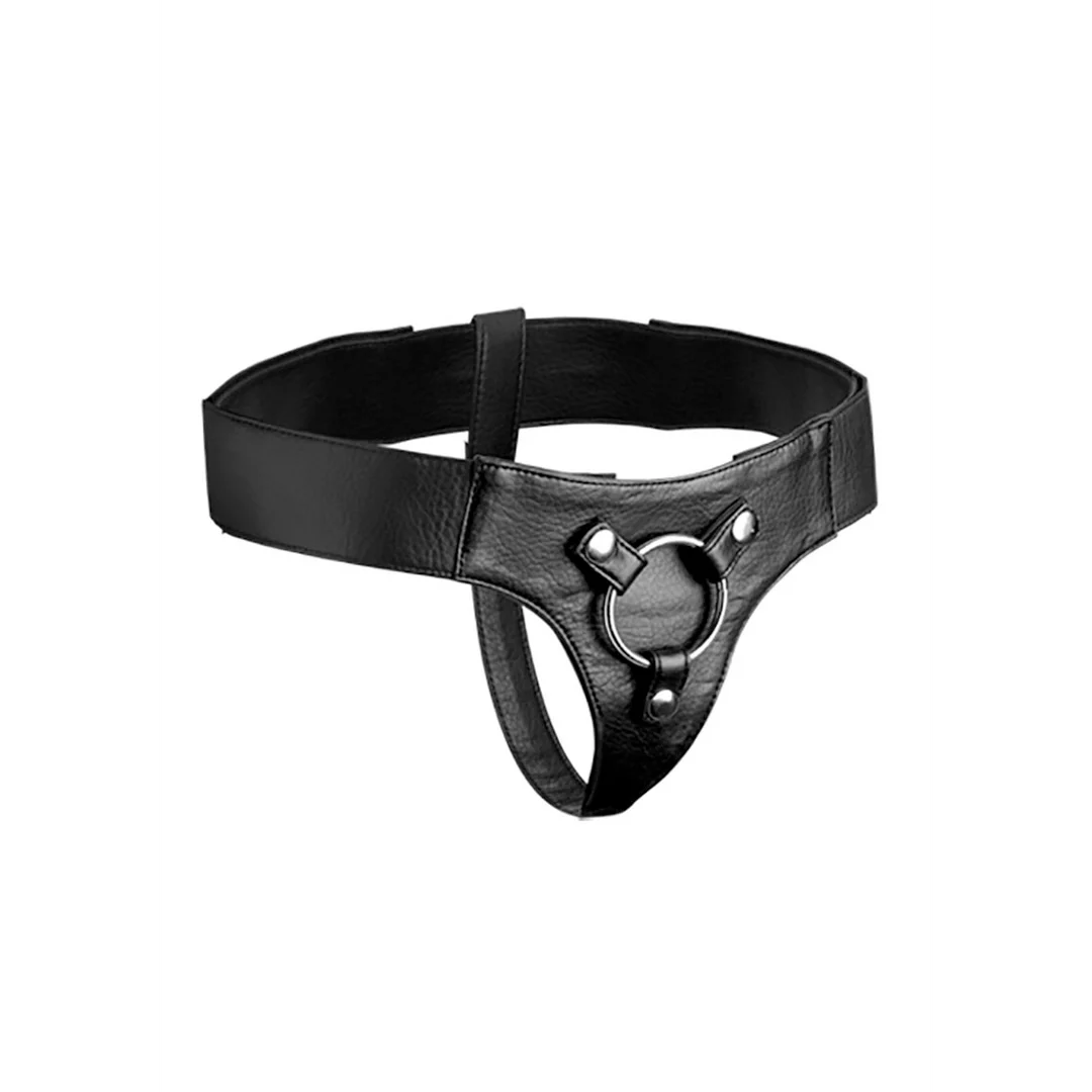 Strap on mit verstellbarem Gurt – Breiter Gürtel Strap on Harness – Bild 3