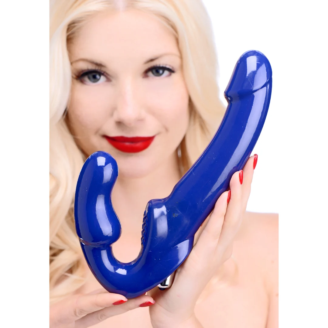 Strapless Vibrator – vibrierender Strap On mit G Punkt Spitze – XR Brands – Bild 6