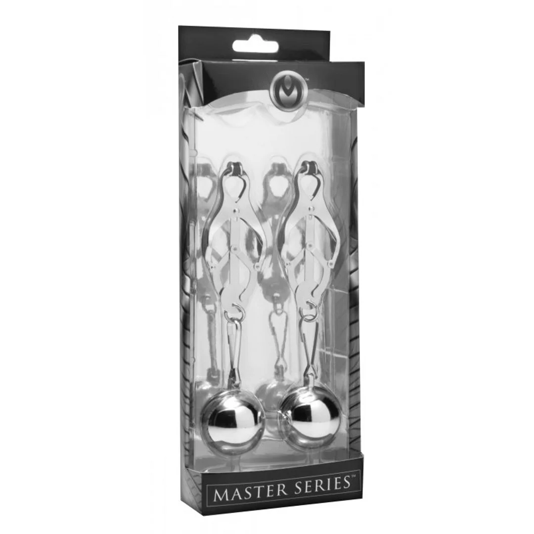 AE289-2 Deviant Monarch gewichtete Brustwarzenklemmen – Bild 1