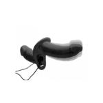 Strap on mit verstellbarem Harness – Supreme Pleasure – Vibrierender Doppeldildo mit Harness – Bild 5