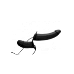Strap on mit verstellbarem Harness – Supreme Pleasure – Vibrierender Doppeldildo mit Harness – Bild 3