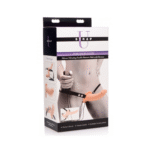 Strap on mit verstellbarem Harness – Supreme Pleasure – Vibrierender Doppeldildo mit Harness – Bild 7