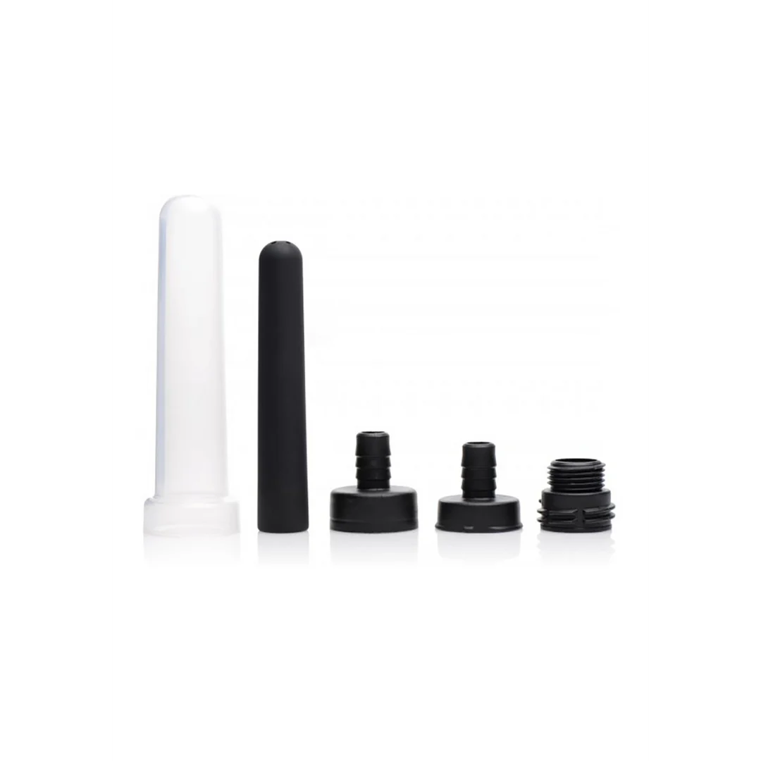 Anal Dusche – Travel Enema Wasserflaschen Adapter Set mit Silikonmundstück und 3 Adaptern – geschlechtsneutral – Clean Stream – 5 Teile – Bild 2