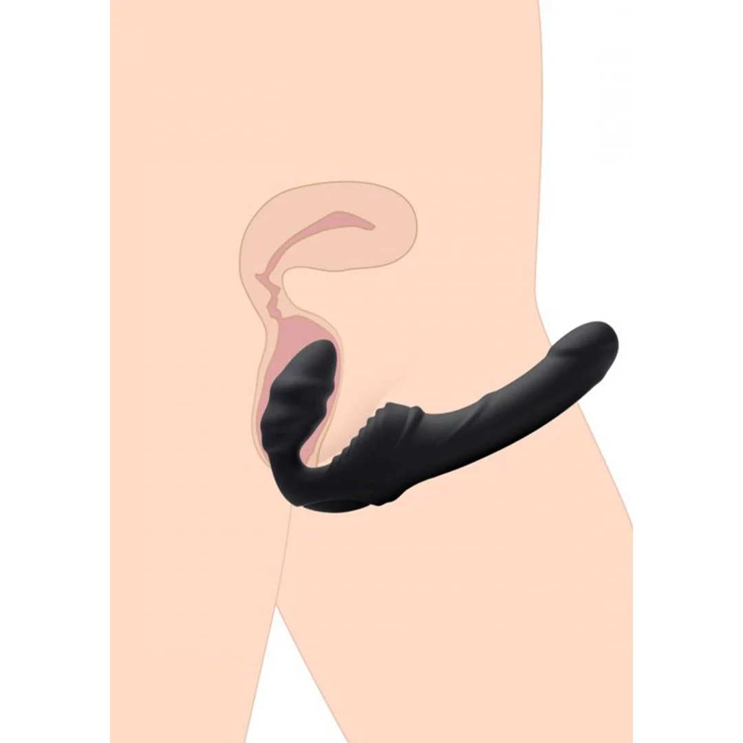 XR Brands Slim Rider gerippter Vibrator – Bild 4