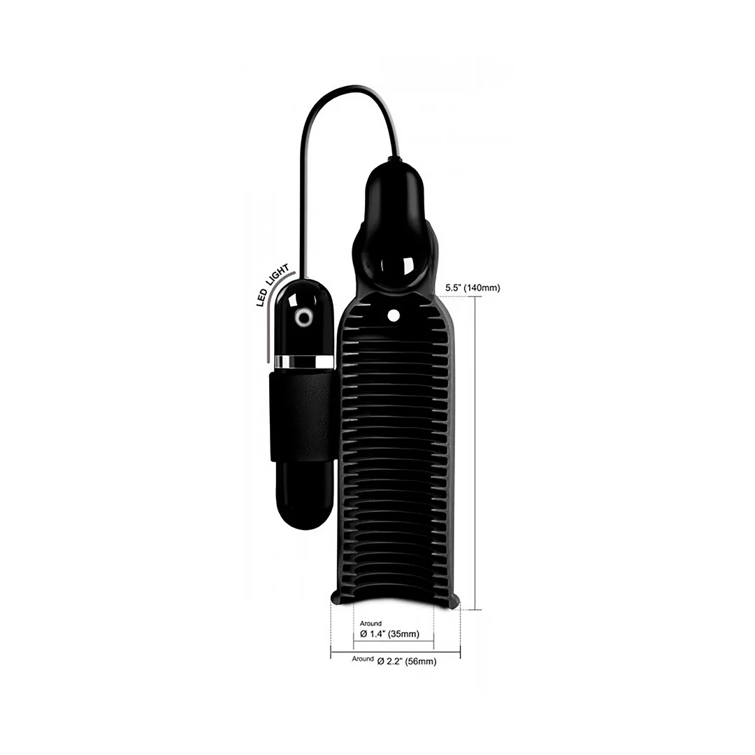 Pocket Masturbator mit vibrierendem Bullet – Lightning Stroke – Bild 6