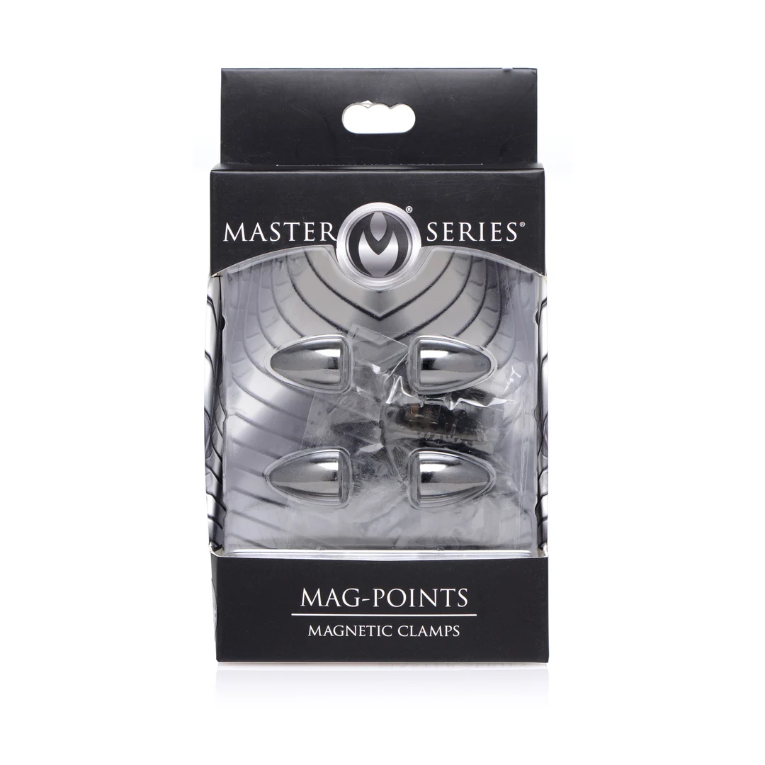 AG122-2 BDSM Brustwarzen Spielzeug mit magnetischem Druck – Mag Points - Magnetisches Brustwarzenklemmen Set – Bild 1