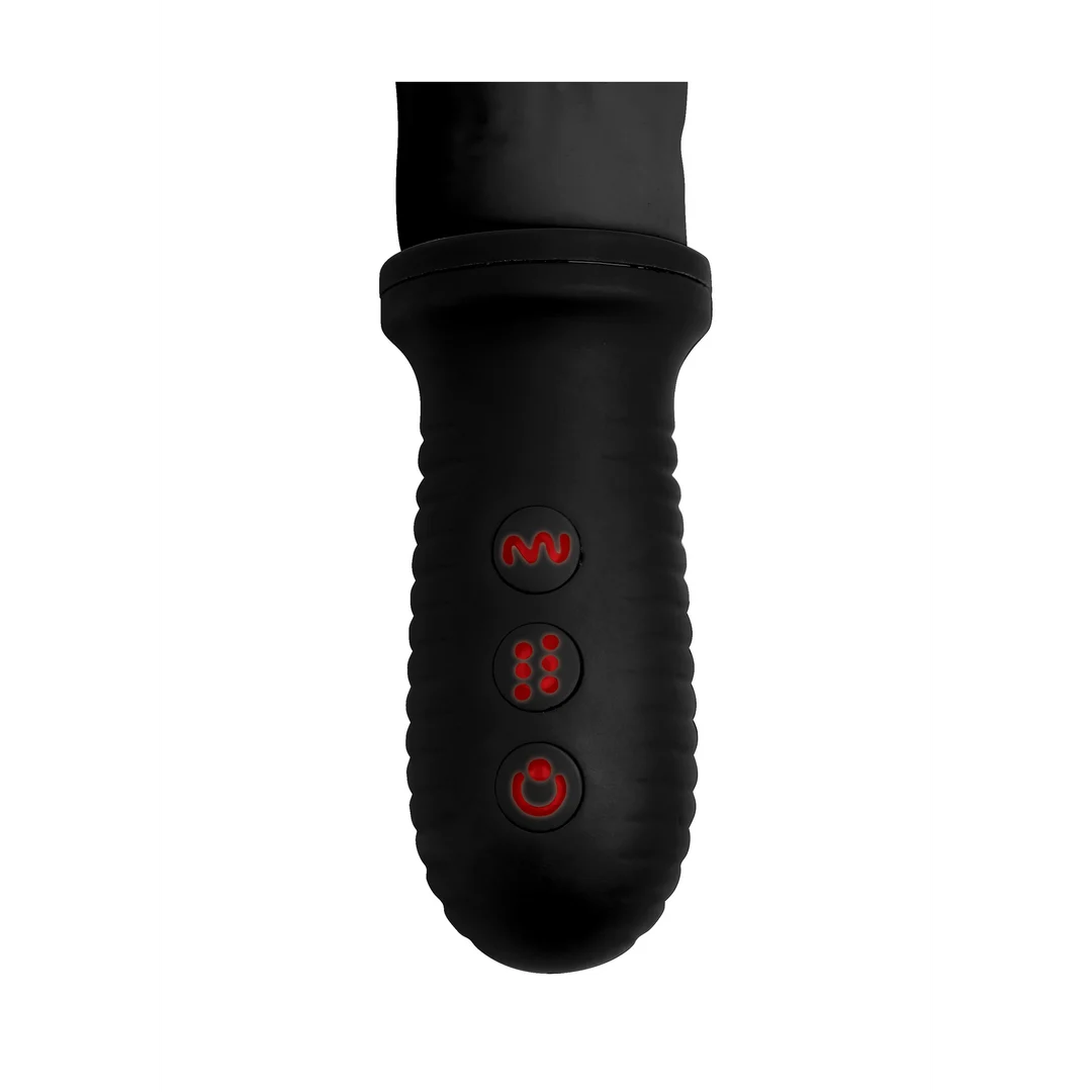 Realistischer Vibrator mit Vibration und automatischer Stoßbewegung – XR Brands, Schwarz, XR Brands – Bild 2