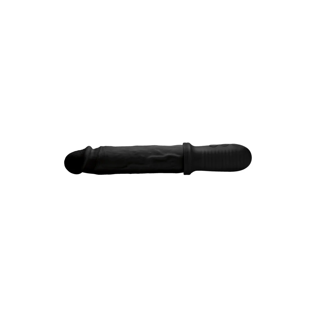 Realistischer Vibrator mit Vibration und automatischer Stoßbewegung – XR Brands, Schwarz, XR Brands – Bild 4