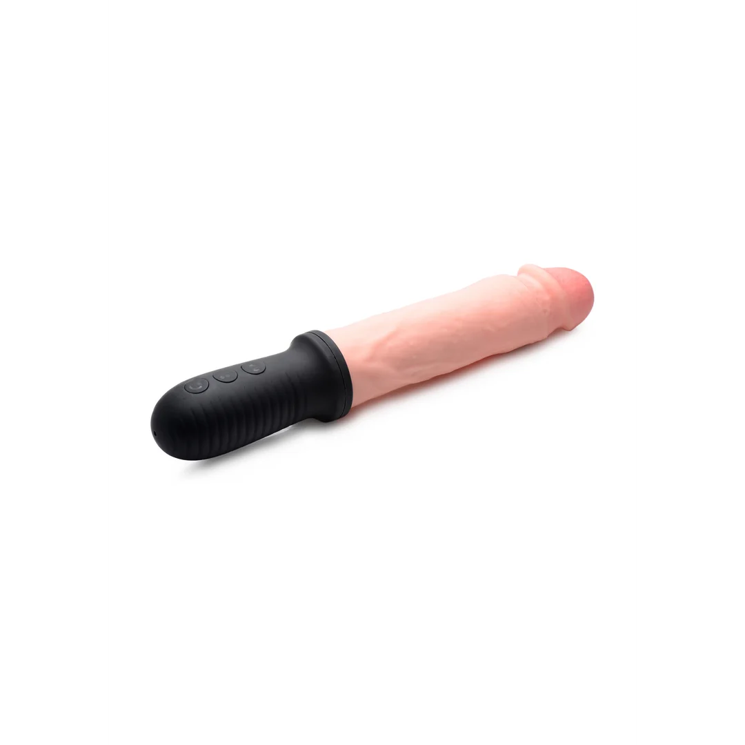 Realistischer Vibrator mit Vibration und automatischer Stoßbewegung – XR Brands, Schwarz, XR Brands – Bild 6