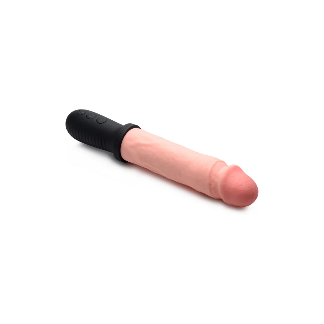 Realistischer Vibrator mit Vibration und automatischer Stoßbewegung – XR Brands, Schwarz, XR Brands – Bild 9