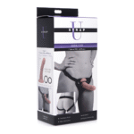 Seducer Silikondildo mit Harness, 7 / 18 cm