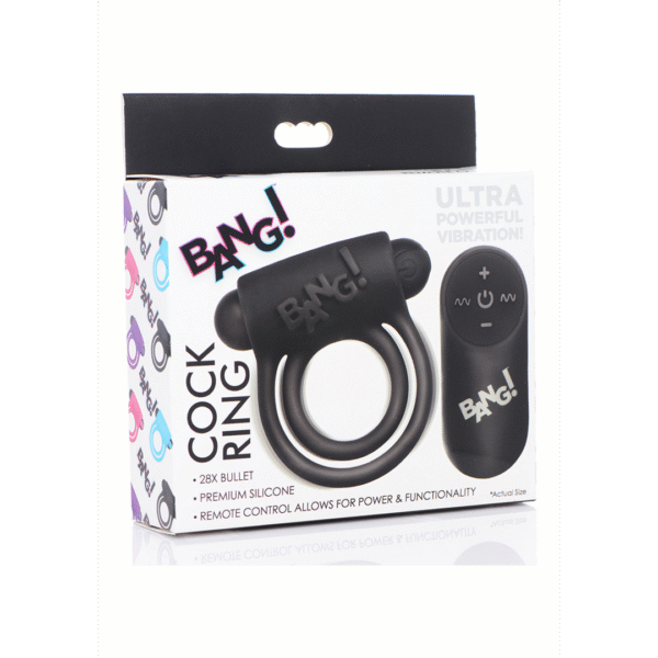 XR Brands Silikon Cockring mit Bullet und Fernbedienung