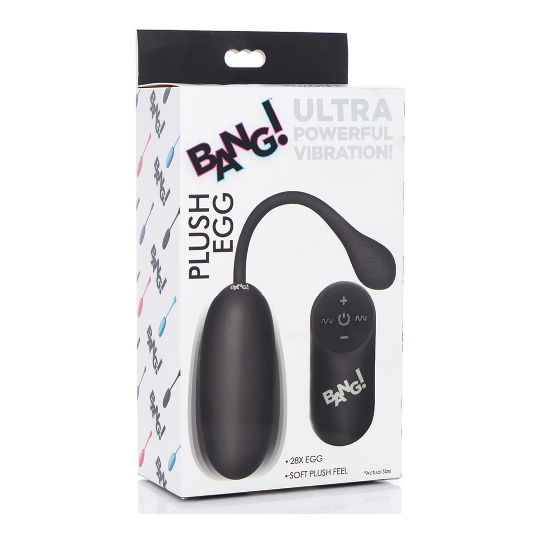 AG590-BLACK-2 Vibrator in Ei Form – 28 Stufen und Fernbedienung – XR Brands – Bild 1