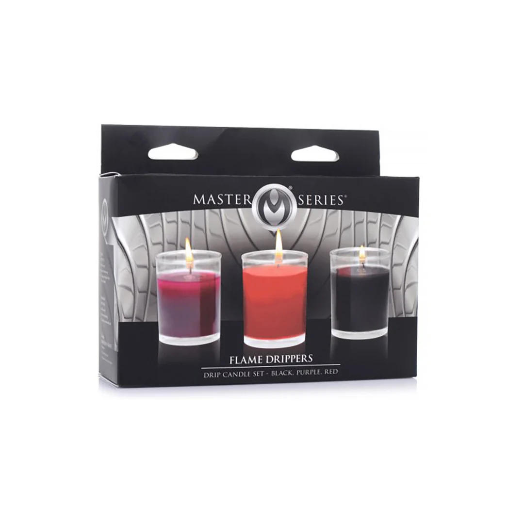 AG652-2 Massagekerze – Flame Drippers Tropfkerzen Set für Kerzenspiel – leicht parfümiert – 3 Stück – Bild 1