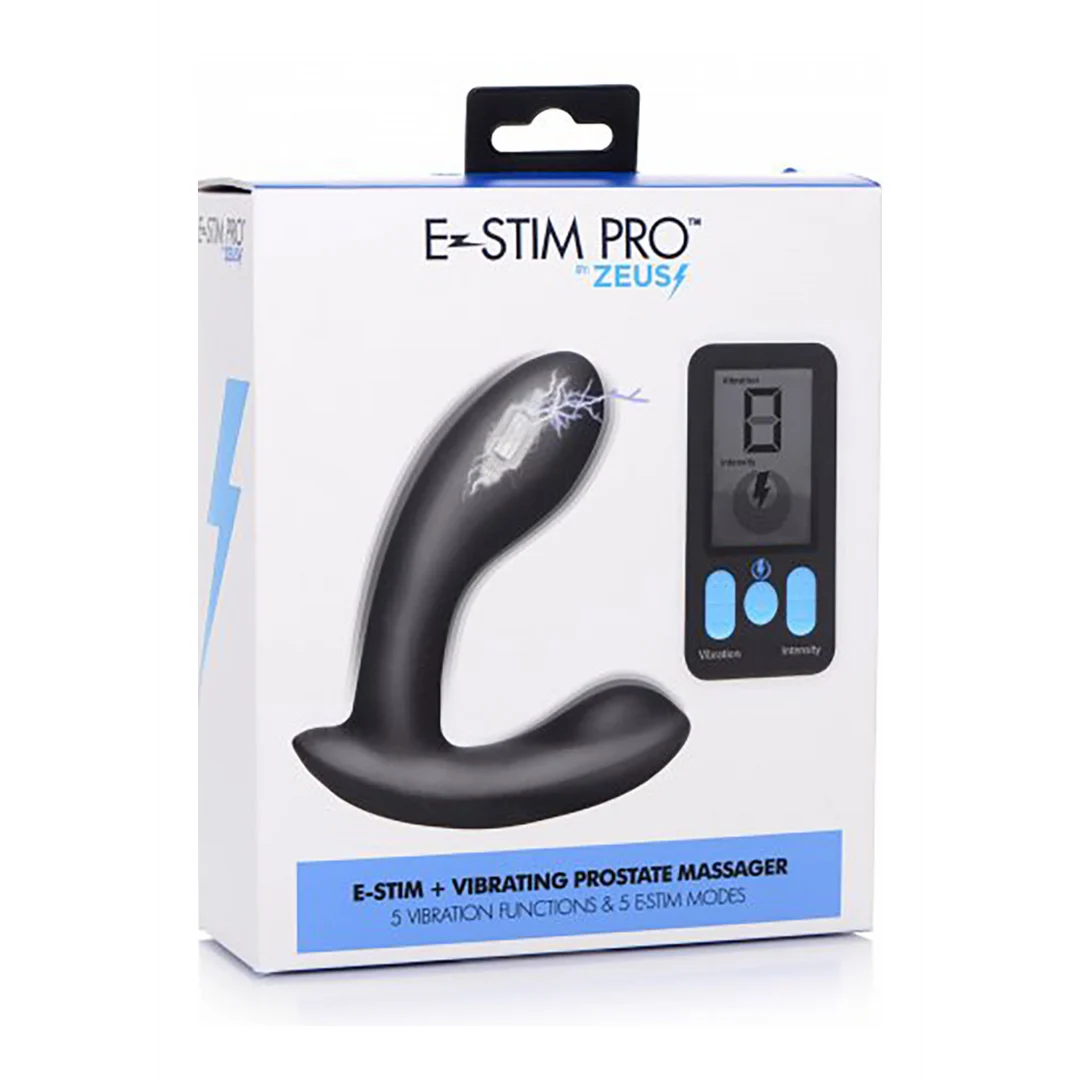 AG663-2 Prostatastimulator mit Fernbedienung – E Stim Pro – Silikon Vibrations Prostatamassager + Fernbedienung – Bild 1