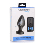 E Stim Pro vibrierender Analplug aus Silikon mit Fernbedienung