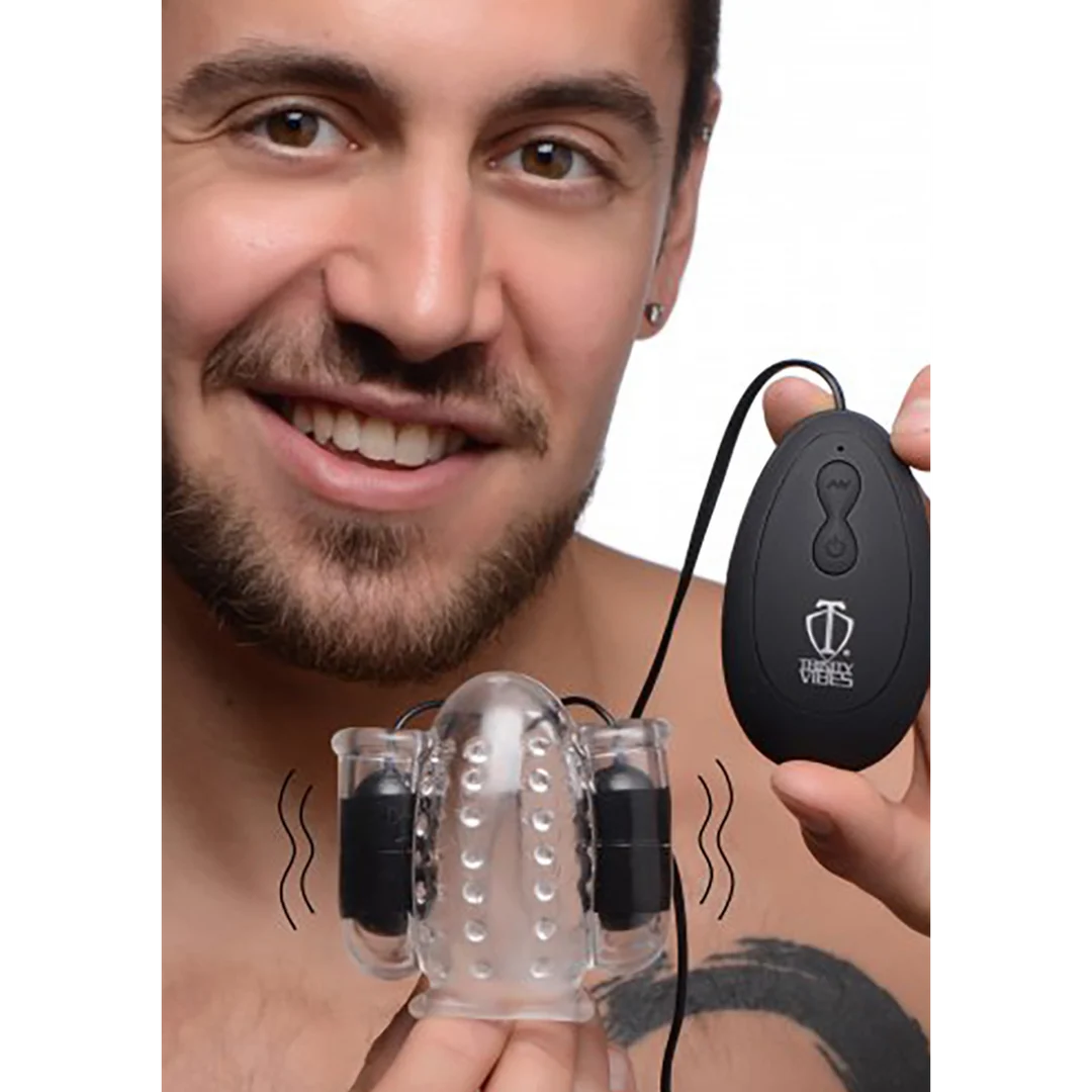 XR Brands Deluxe Dual Vibrating Head Teaser – Bild 2