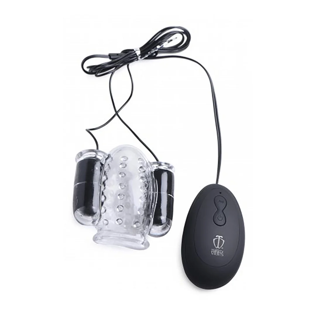 XR Brands Deluxe Dual Vibrating Head Teaser – Bild 4